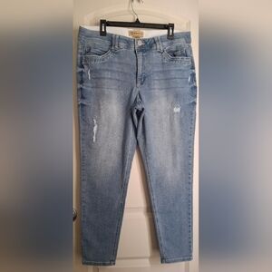 Democracy Ab Solution Ankle Jeans Women’s Size 16 Tummy Smoothing Distressed